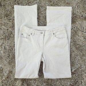 Lilly Pulitzer White Boot‎ Cut Embroidered and Beaded Seashell Jeans Size 2